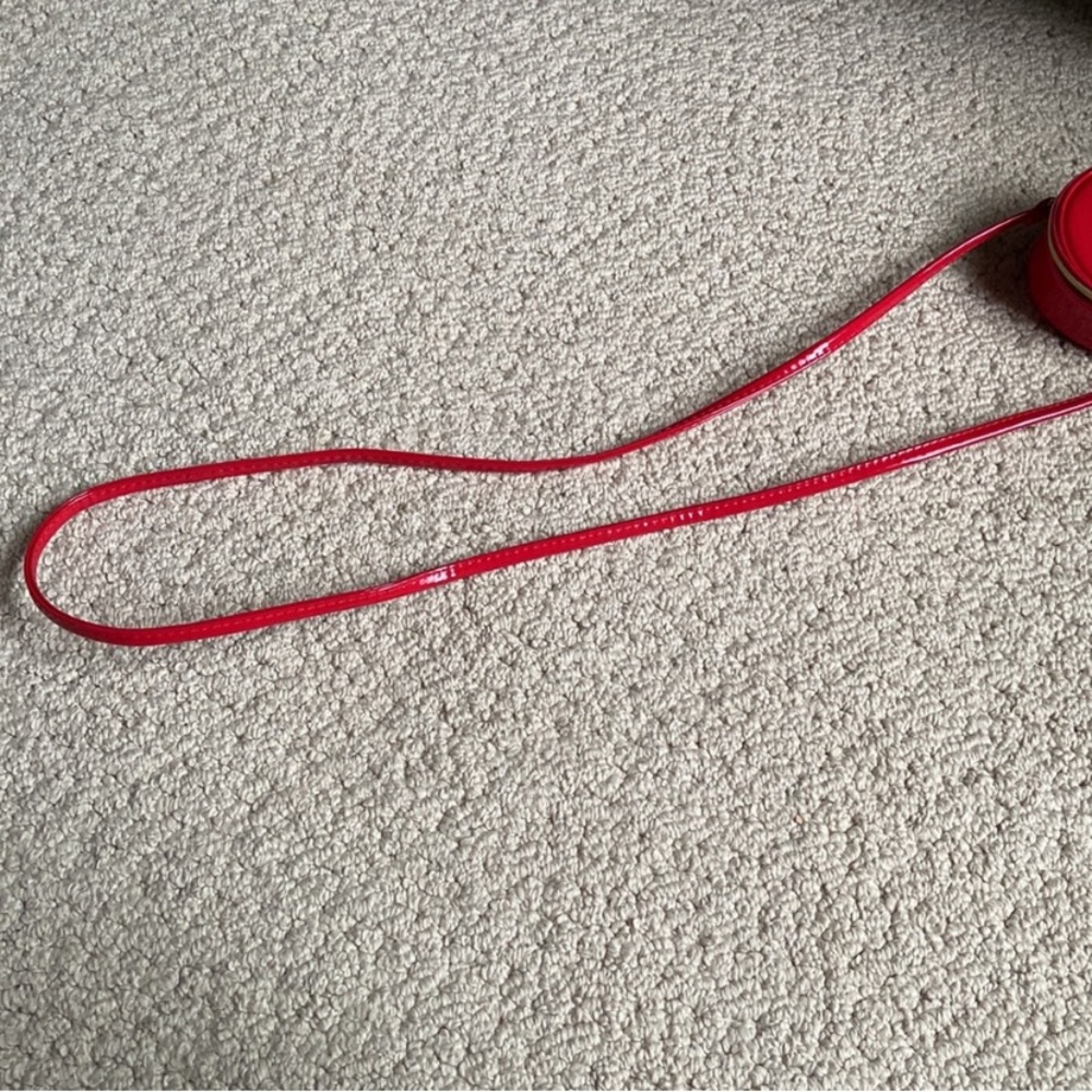 Marc Jacobs Vibrant Red Crossbody Bag Modern Minimalist Design - Picture 9 of 12